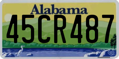 AL license plate 45CR487