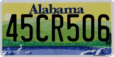 AL license plate 45CR506
