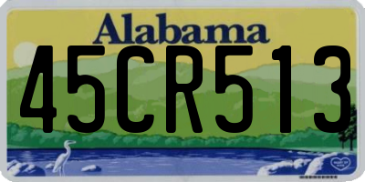 AL license plate 45CR513