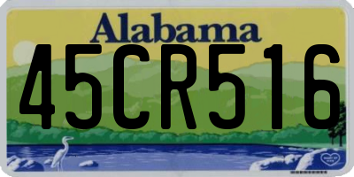 AL license plate 45CR516