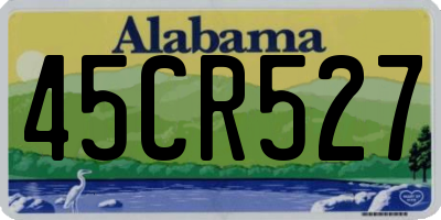 AL license plate 45CR527