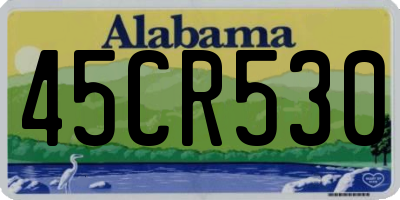 AL license plate 45CR530