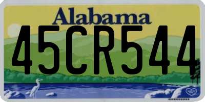 AL license plate 45CR544