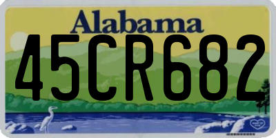 AL license plate 45CR682