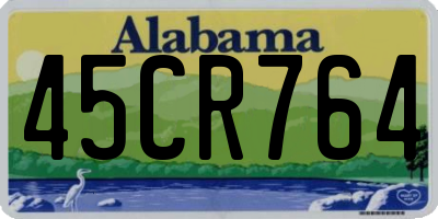 AL license plate 45CR764