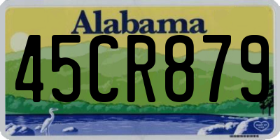 AL license plate 45CR879