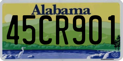 AL license plate 45CR901