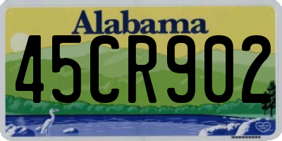 AL license plate 45CR902