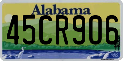 AL license plate 45CR906