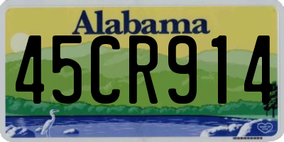 AL license plate 45CR914