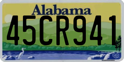 AL license plate 45CR941