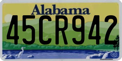 AL license plate 45CR942