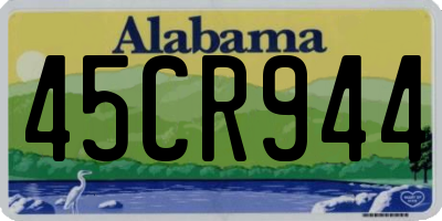 AL license plate 45CR944