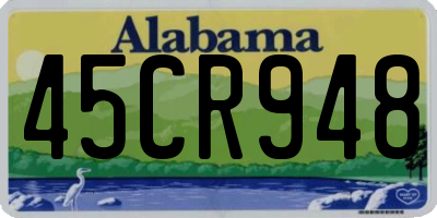 AL license plate 45CR948
