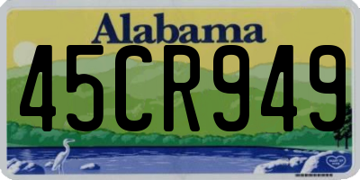 AL license plate 45CR949