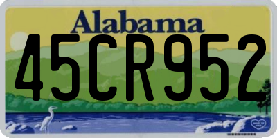 AL license plate 45CR952