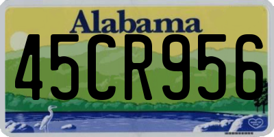 AL license plate 45CR956