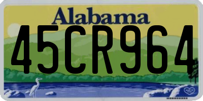 AL license plate 45CR964