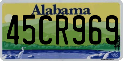AL license plate 45CR969