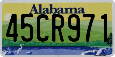 AL license plate 45CR971