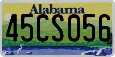 AL license plate 45CS056