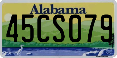 AL license plate 45CS079