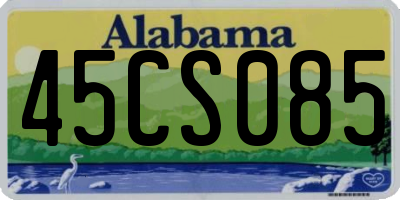 AL license plate 45CS085