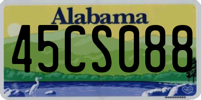 AL license plate 45CS088