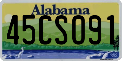 AL license plate 45CS091