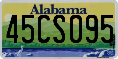 AL license plate 45CS095
