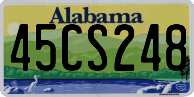 AL license plate 45CS248