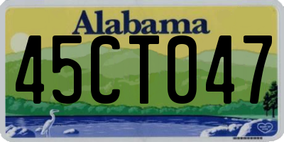 AL license plate 45CT047