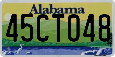 AL license plate 45CT048