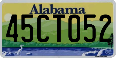 AL license plate 45CT052