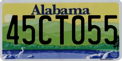 AL license plate 45CT055