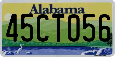 AL license plate 45CT056