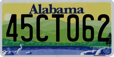 AL license plate 45CT062