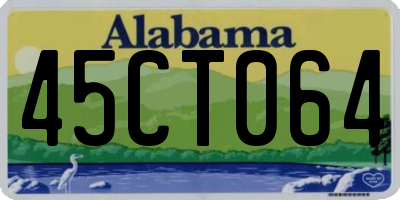AL license plate 45CT064