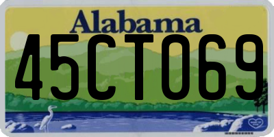 AL license plate 45CT069