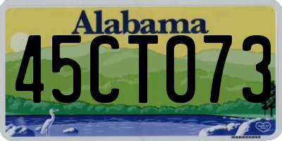AL license plate 45CT073