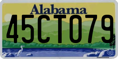 AL license plate 45CT079
