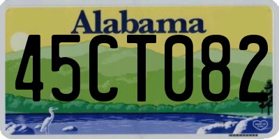 AL license plate 45CT082