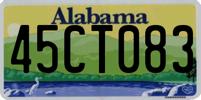AL license plate 45CT083