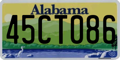 AL license plate 45CT086