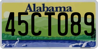 AL license plate 45CT089