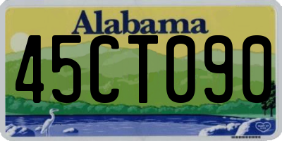 AL license plate 45CT090