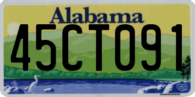 AL license plate 45CT091