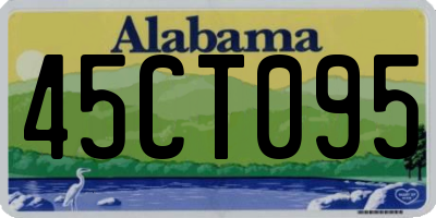 AL license plate 45CT095