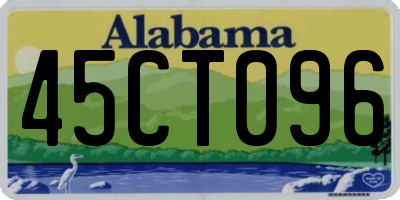 AL license plate 45CT096