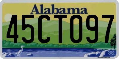 AL license plate 45CT097